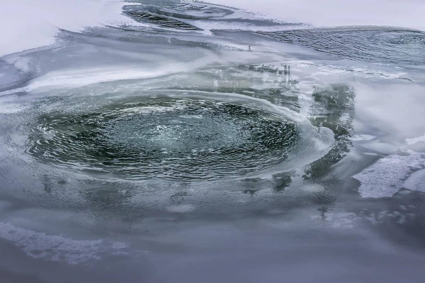 Frozen pond - Jones Lake Management